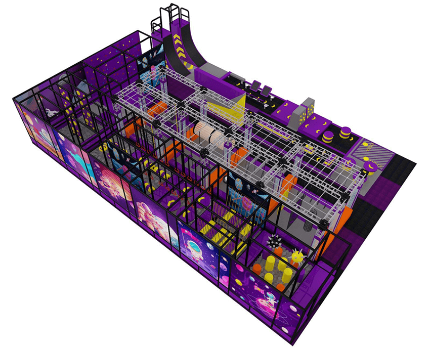 wizualizacja sali zabaw projekt 3D