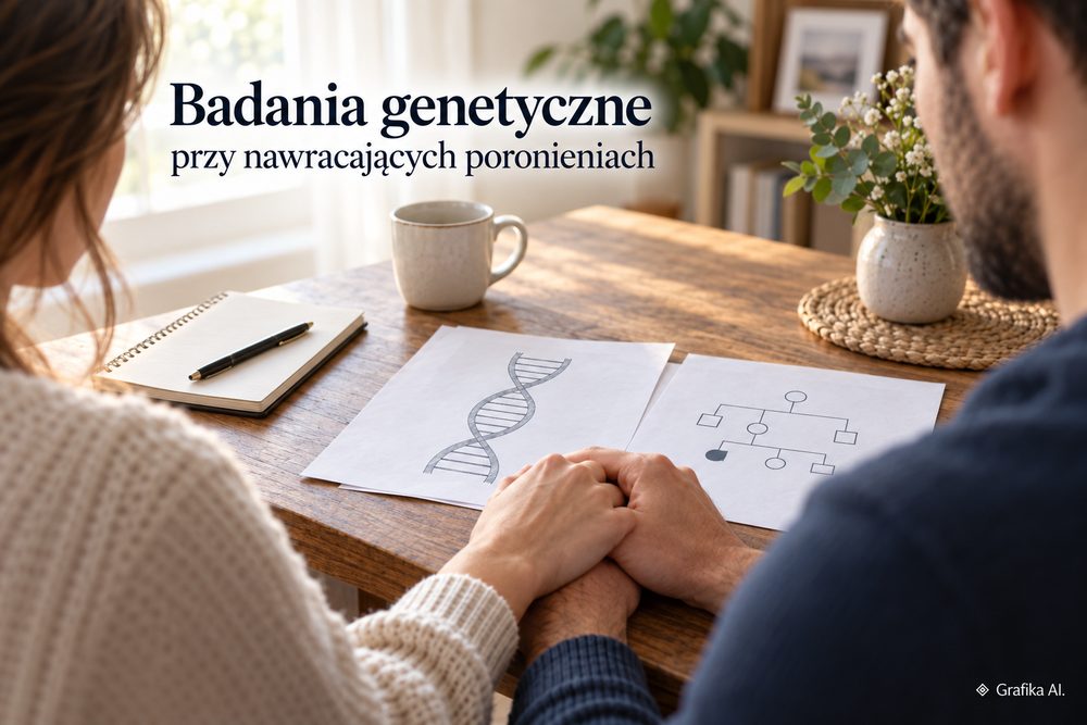 Para analizująca informacje o badaniach genetycznych